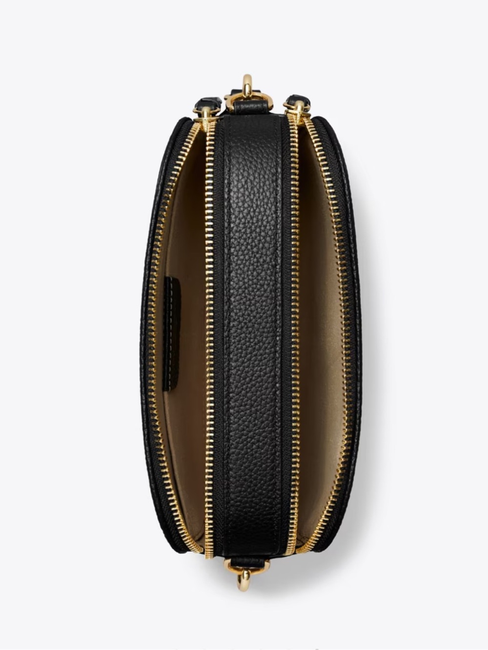 Tory Burch Black Mini Miller Pebbled Leather Crossbody - Picture 5 of 11